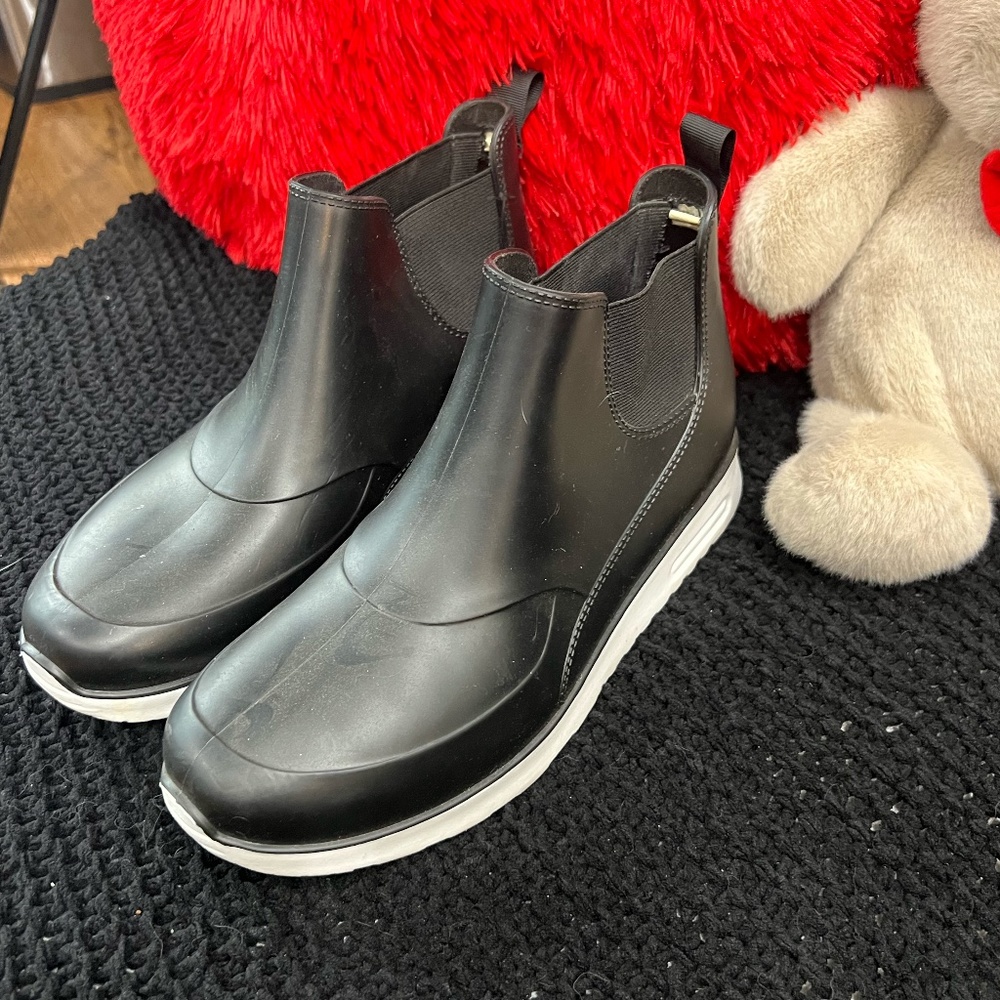 Capelli Black Ankle Rain boots